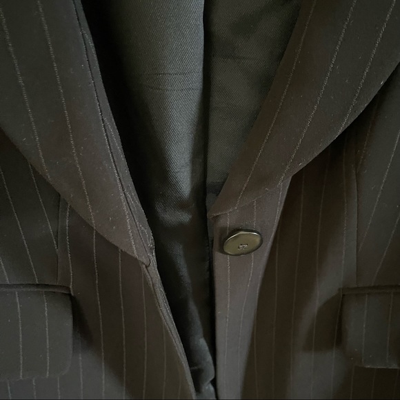 Armani Collezioni black one button blazer-16 - Picture 7 of 16